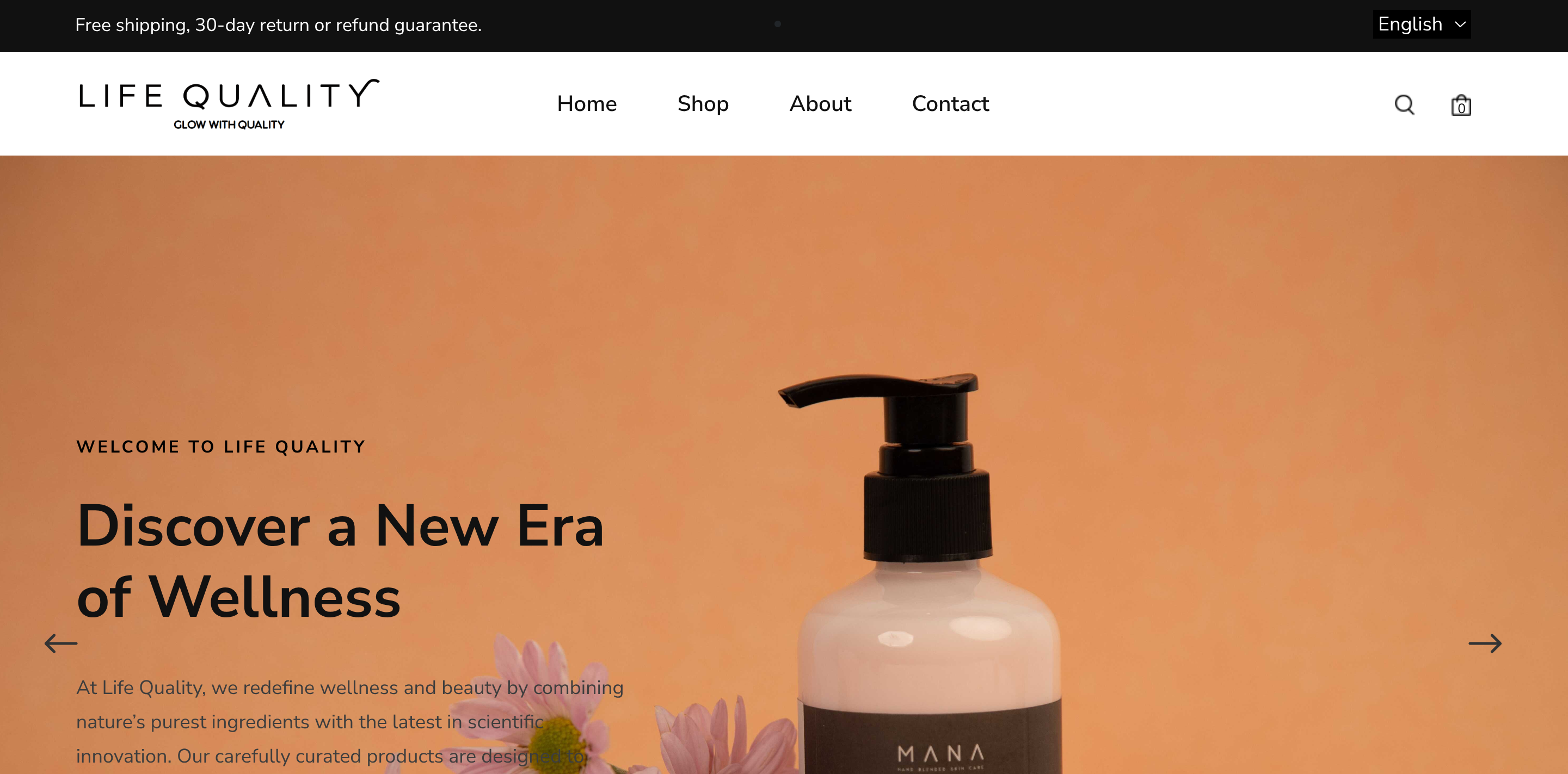 Life Quality — E-Commerce Solution